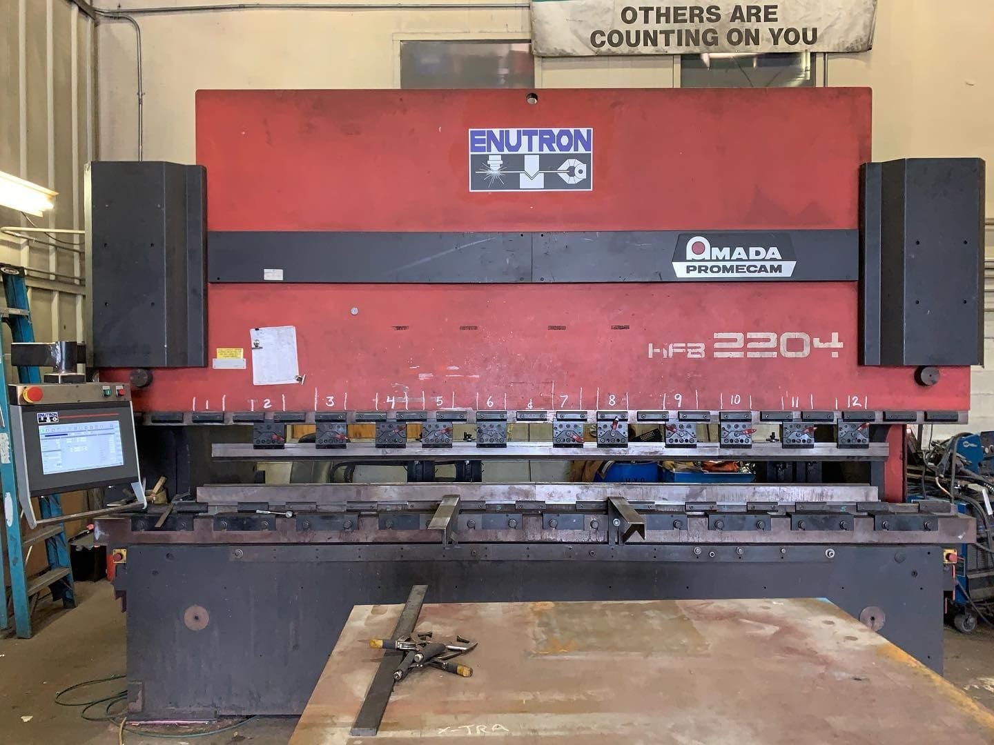 Amada press brake control retrofits available for all models. ENUTRON's popular Enu650T delivers graphical progamming and user friendliness. Amada CNC controls.