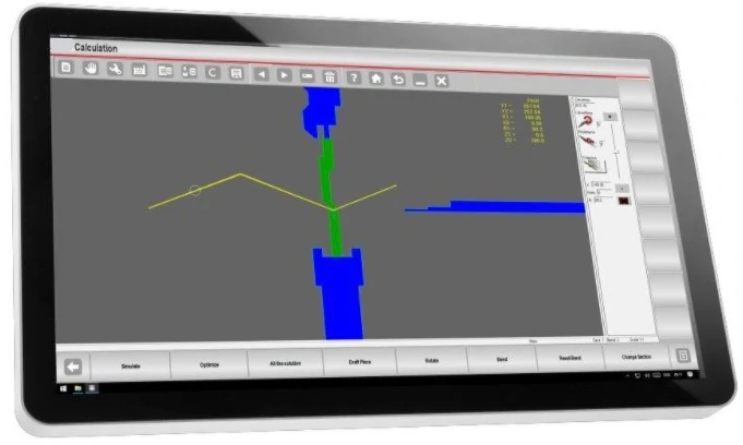 LVD press brake control retrofits include all-new graphical CNC control by Enutron and new servo motor system. LVD press brake control upgrades.